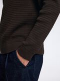 Selected STRUCTURED CREWNECK JUMPER, Chocolate Torte, highres - 16095614_ChocolateTorte_006.jpg