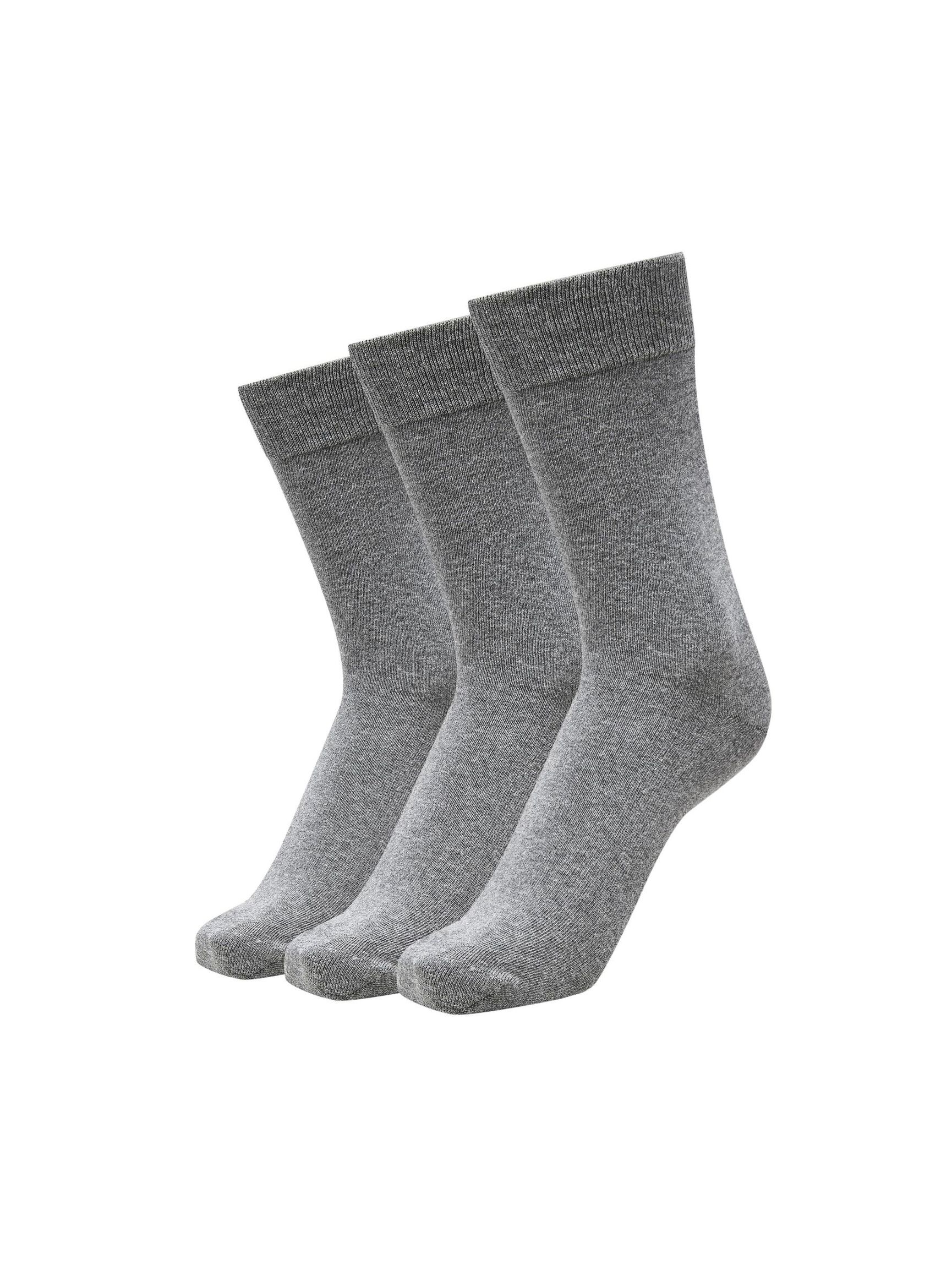 3-PACK SOCKS, Grey, highres