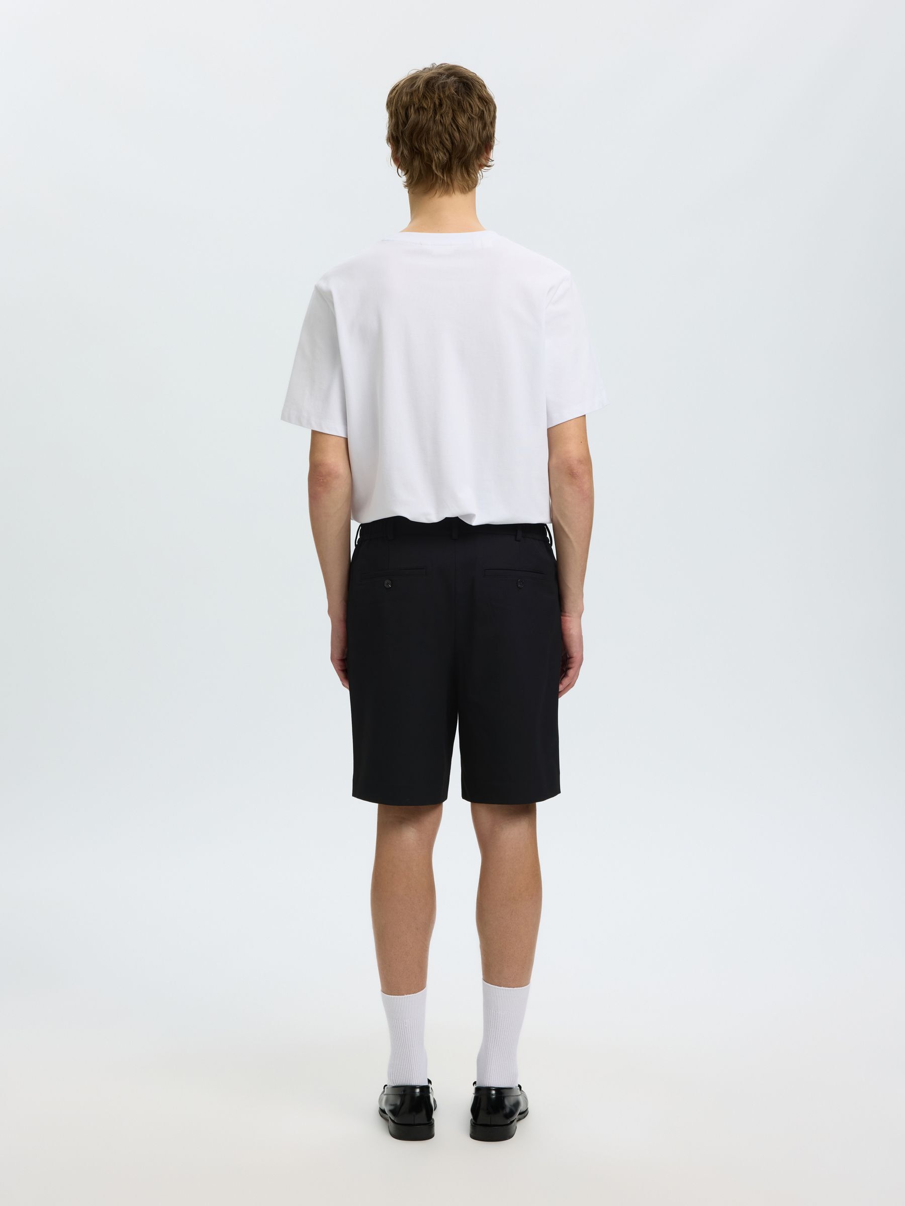 REGULAR FIT SHORTS, Black, highres