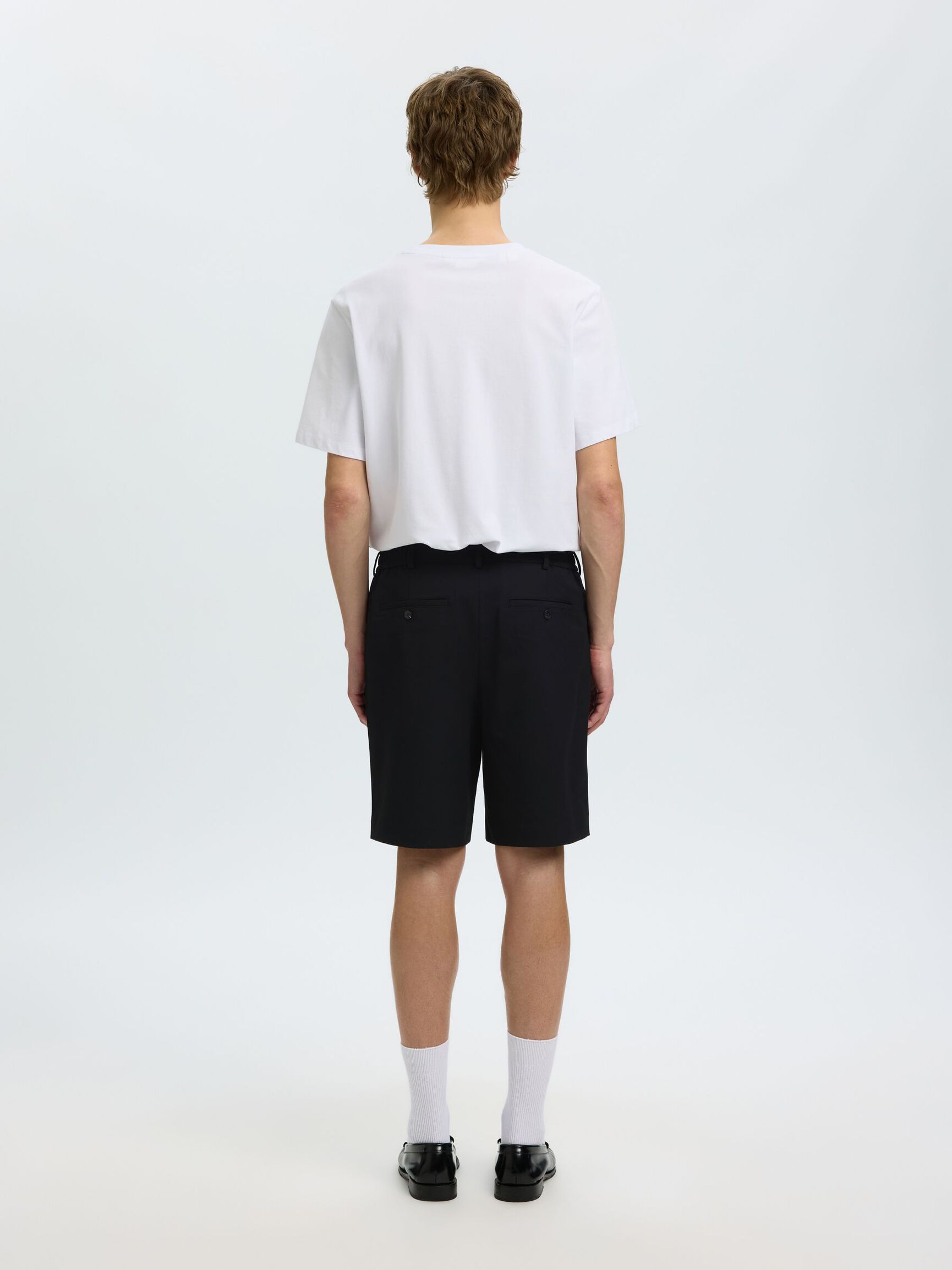 REGULAR FIT SHORTS, Black, highres