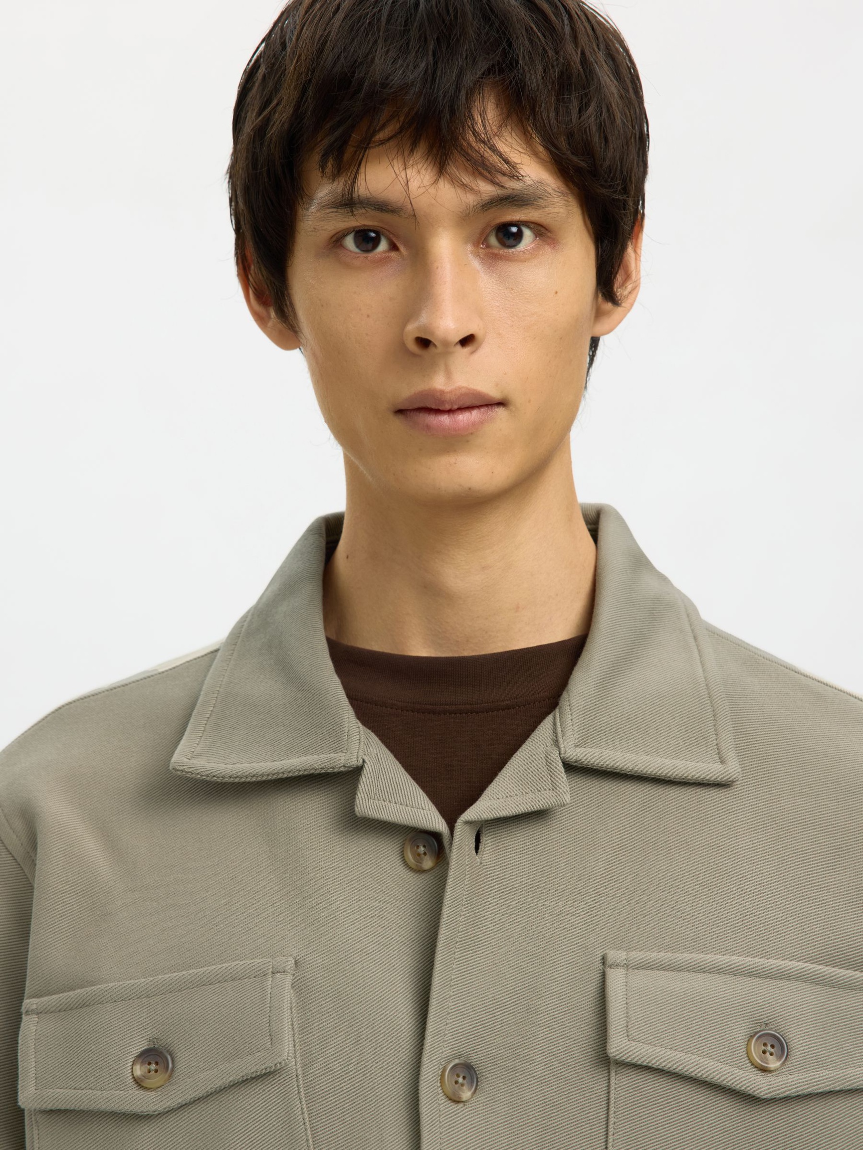 REGULAR FIT OVERSHIRT, Vetiver, highres