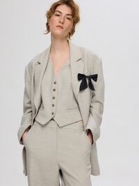 VISKOSEMIX OVERSIZED BLAZER, Dove, highres
