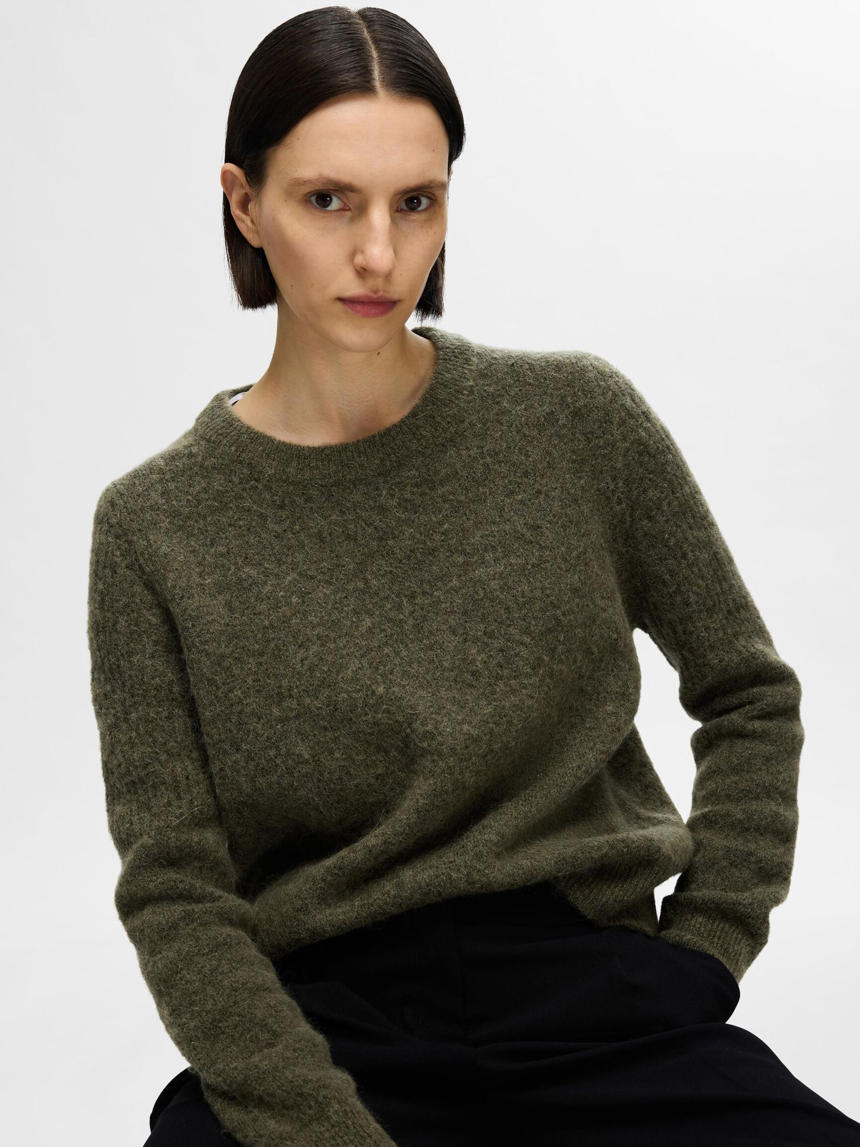 WOLLGEMISCH STRICK PULLOVER, Kalamata, highres
