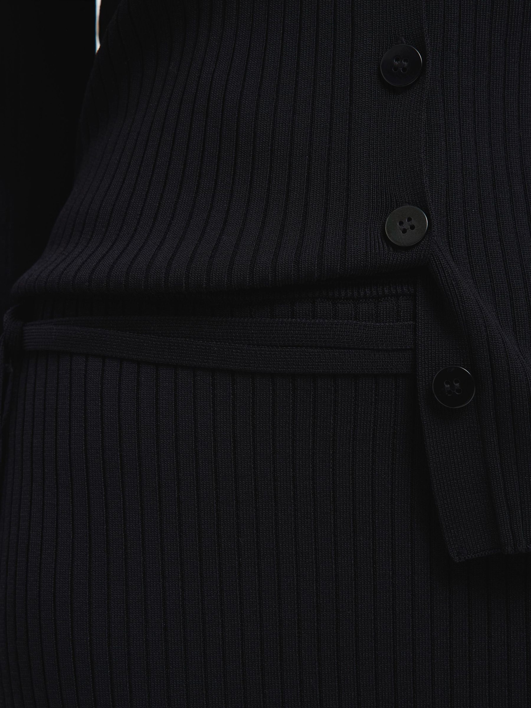 VISKOSEBLANDING MIDISKJØRT, Black, highres