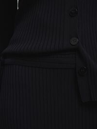 VISCOSE BLEND MIDI SKIRT, Black, highres