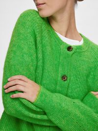 LANGÄRMELIGER STRICKJACKE, Classic Green, highres