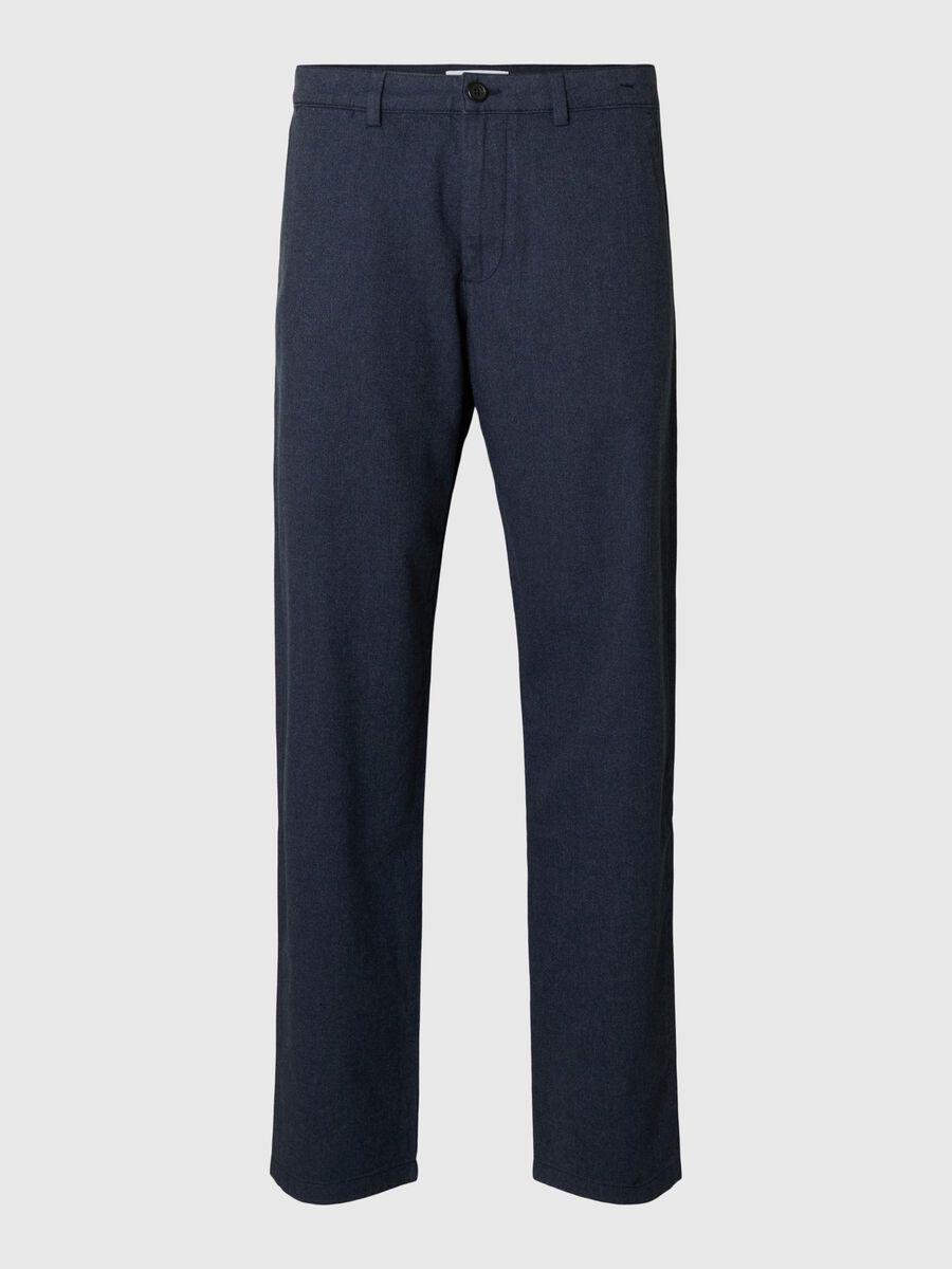 Selected 175 SLIM FIT GEBORSTELD CHINO, Dark Sapphire, highres - 16090139_DarkSapphire_1037326_001.jpg
