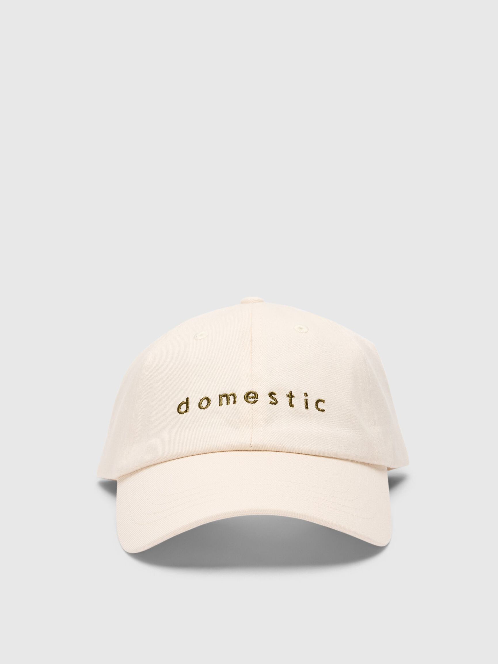 EMBROIDERED CAP, Silver Birch, highres