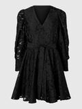 Selected GEBLÜMTES KLEID MIT PUFFÄRMELN, Black, highres - 16095037_Black_001.jpg