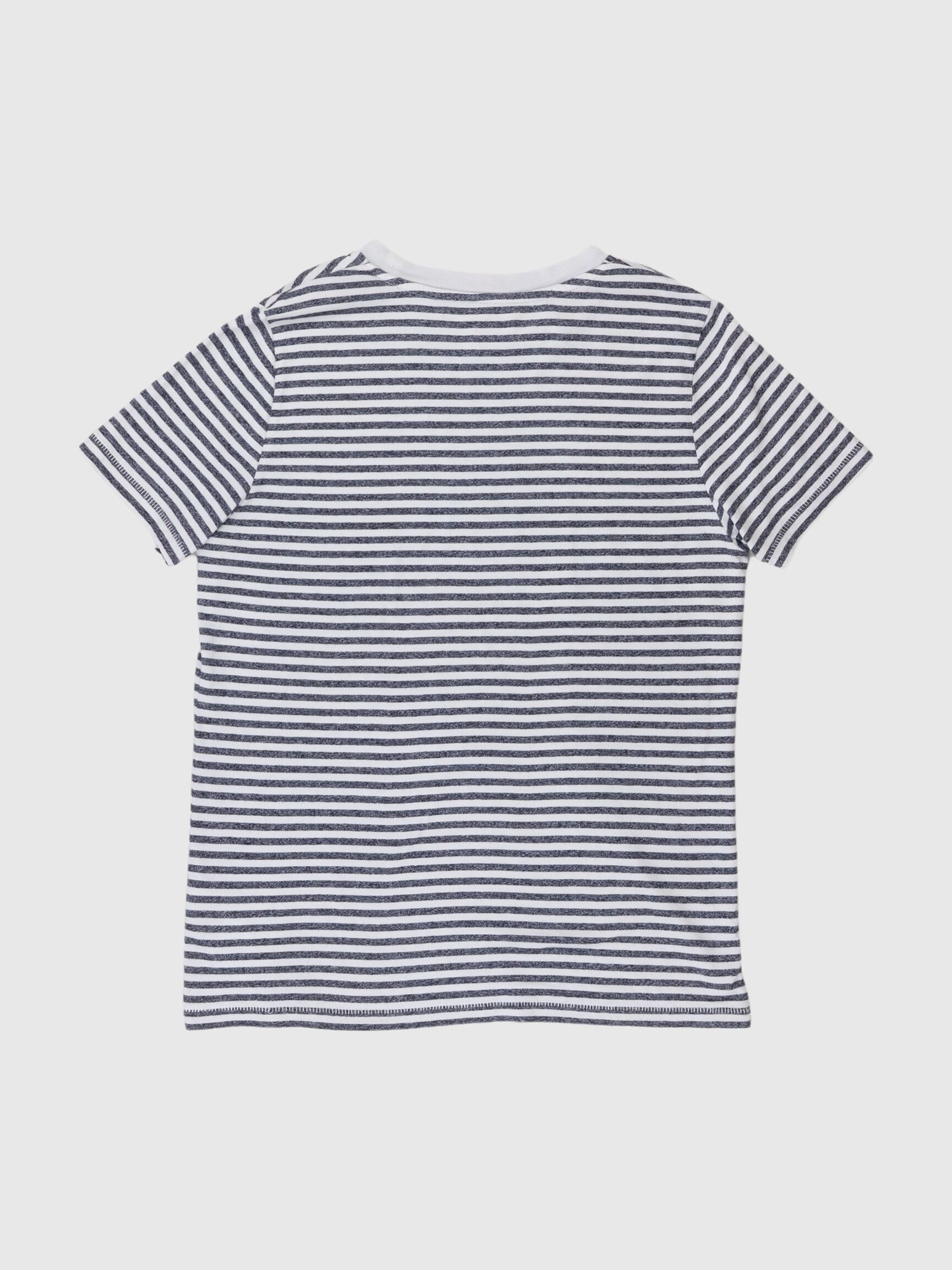 STRIPED T-SHIRT, Peacoat, highres