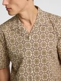 Selected MEZCLA DE LINO CAMISA DE MANGA CORTA, Oatmeal, highres - 16092978_Oatmeal_1176967_006.jpg
