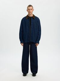 100% BAUMWOLL T-SHIRT MIT RUNDHALSAUSSCHNITT, Black, highres