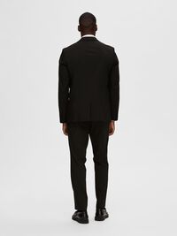 VISKOSEBLANDING SMOKING BLAZER, Black, highres