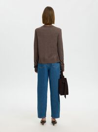 100% MERINO WOOL KNITTED CARDIGAN, Delicioso, highres