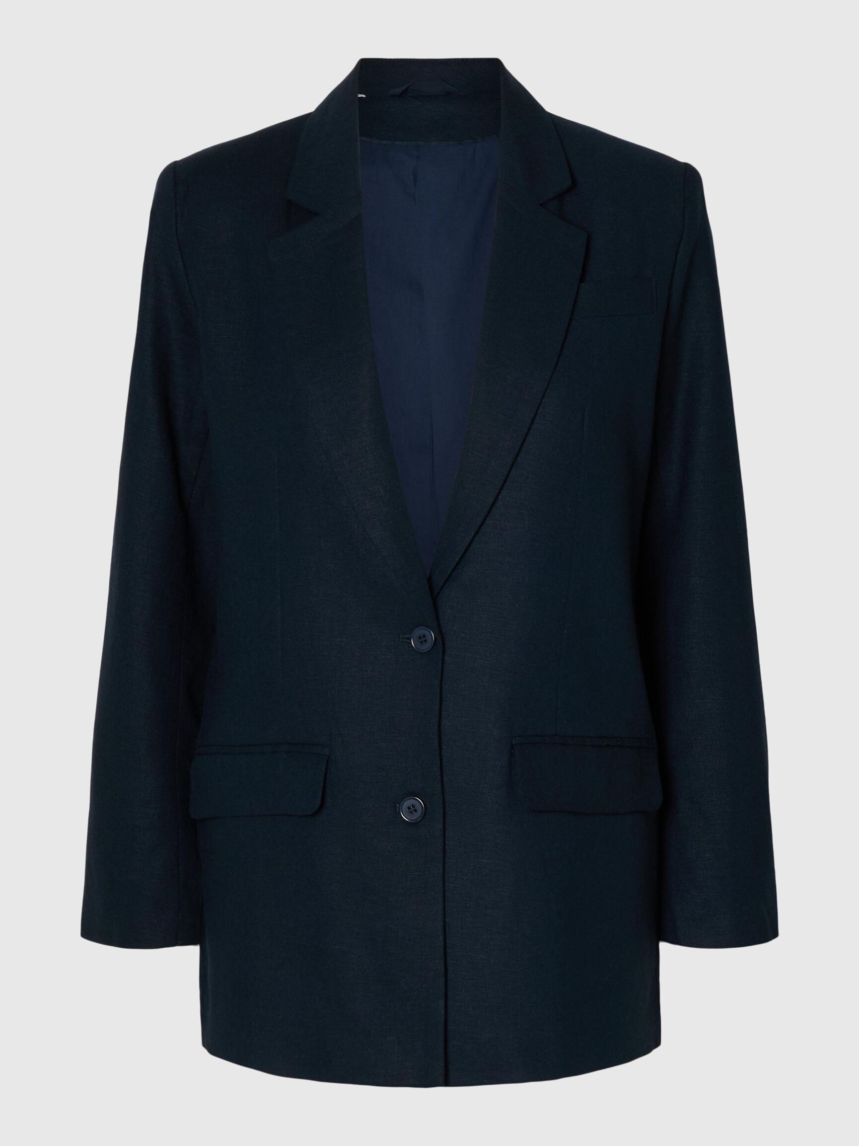 RELAXED FIT EINREIHIGER BLAZER, Dark Sapphire, highres