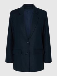 RELAXED FIT EINREIHIGER BLAZER, Dark Sapphire, highres