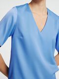 Selected SHORT SLEEVED V-NECK TOP, Cornflower Blue, highres - 16096434_CornflowerBlue_006.jpg