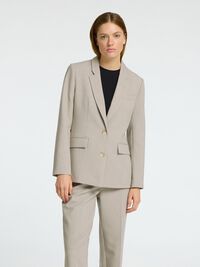 KLASSIEKE PASVORM BLAZER, Island Fossil, highres