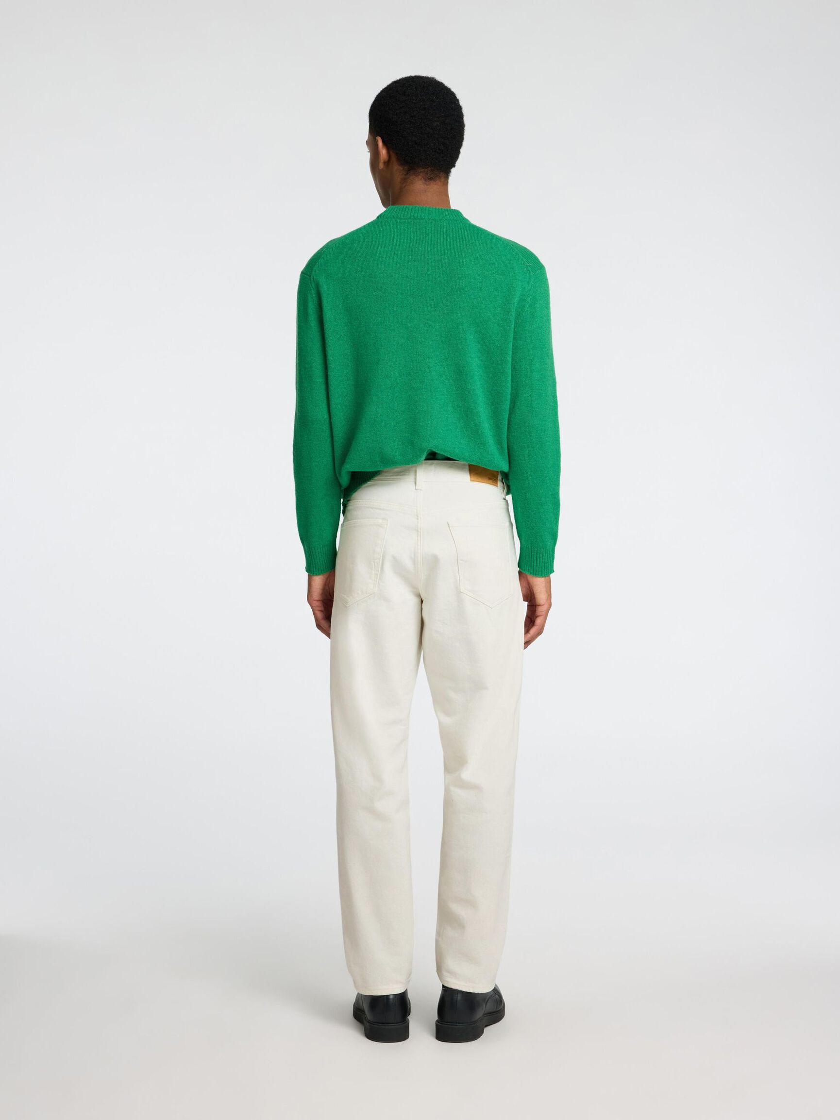 190 REGULAR TAPERED FIT JEANS, Egret, highres
