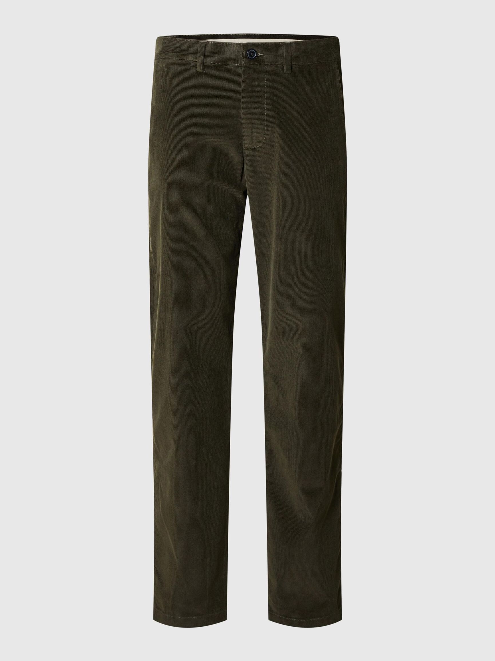 CORDUROY STRAIGHT-LEG TROUSERS, Rosin, highres