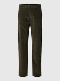 CORDUROY STRAIGHT-LEG TROUSERS, Rosin, highres