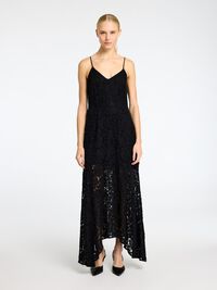LANG BLONDEKJOLE, Black, highres