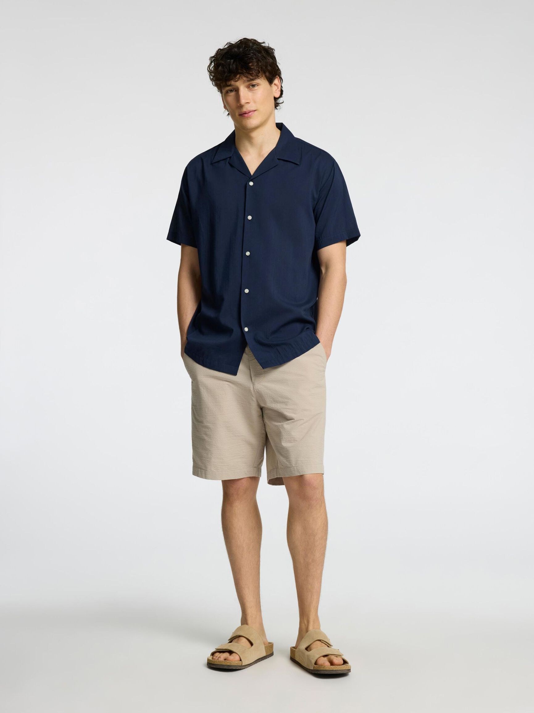 CUBAN COLLAR SHIRT, Sky Captain, highres