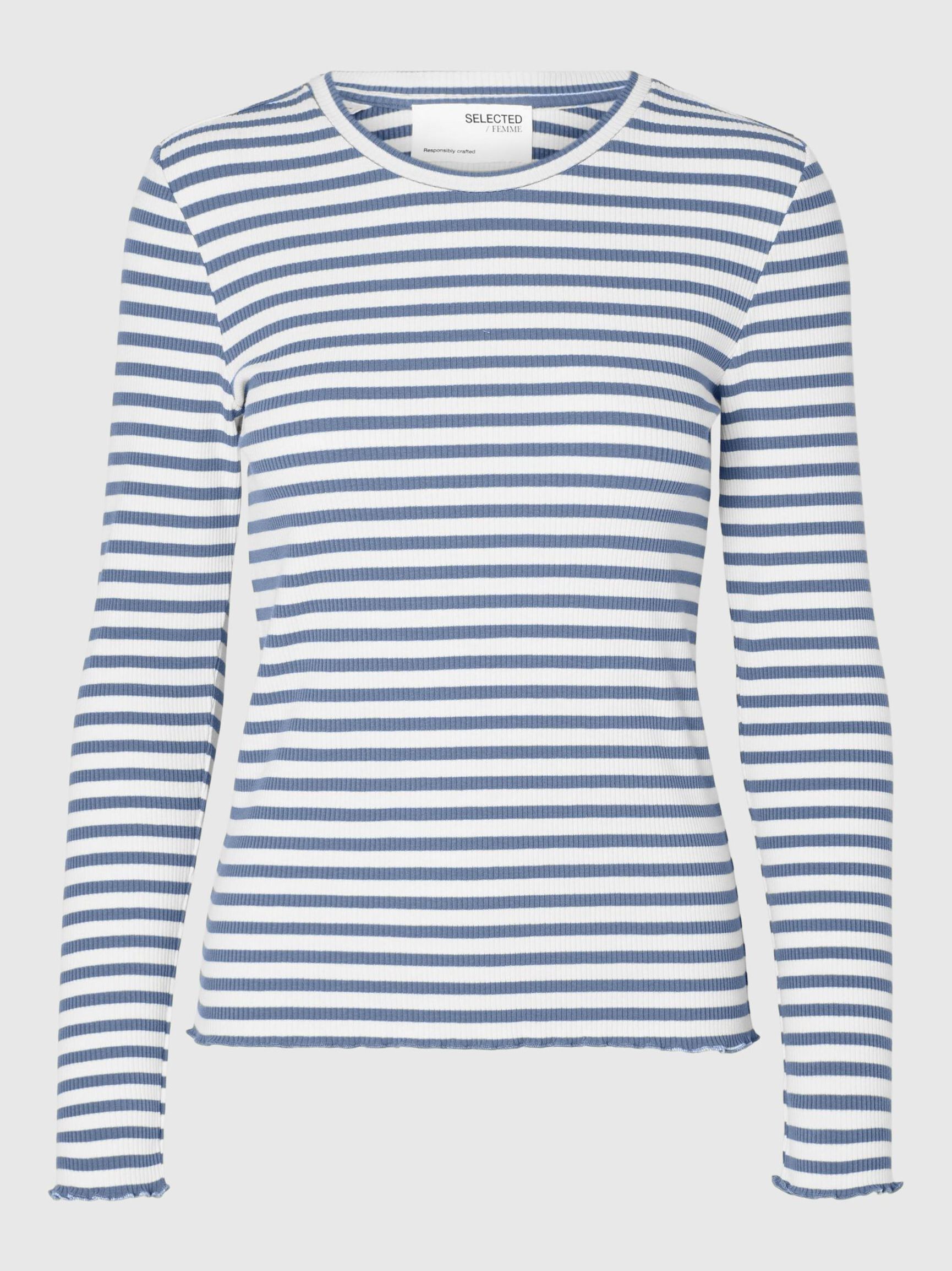 STRIBET LANGÆRMET T-SHIRT, Endless Sky, highres
