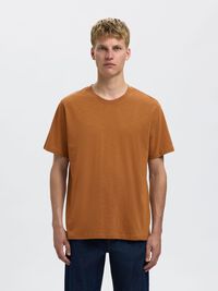 COTTON SLUB T-SHIRT, Chipmunk, highres