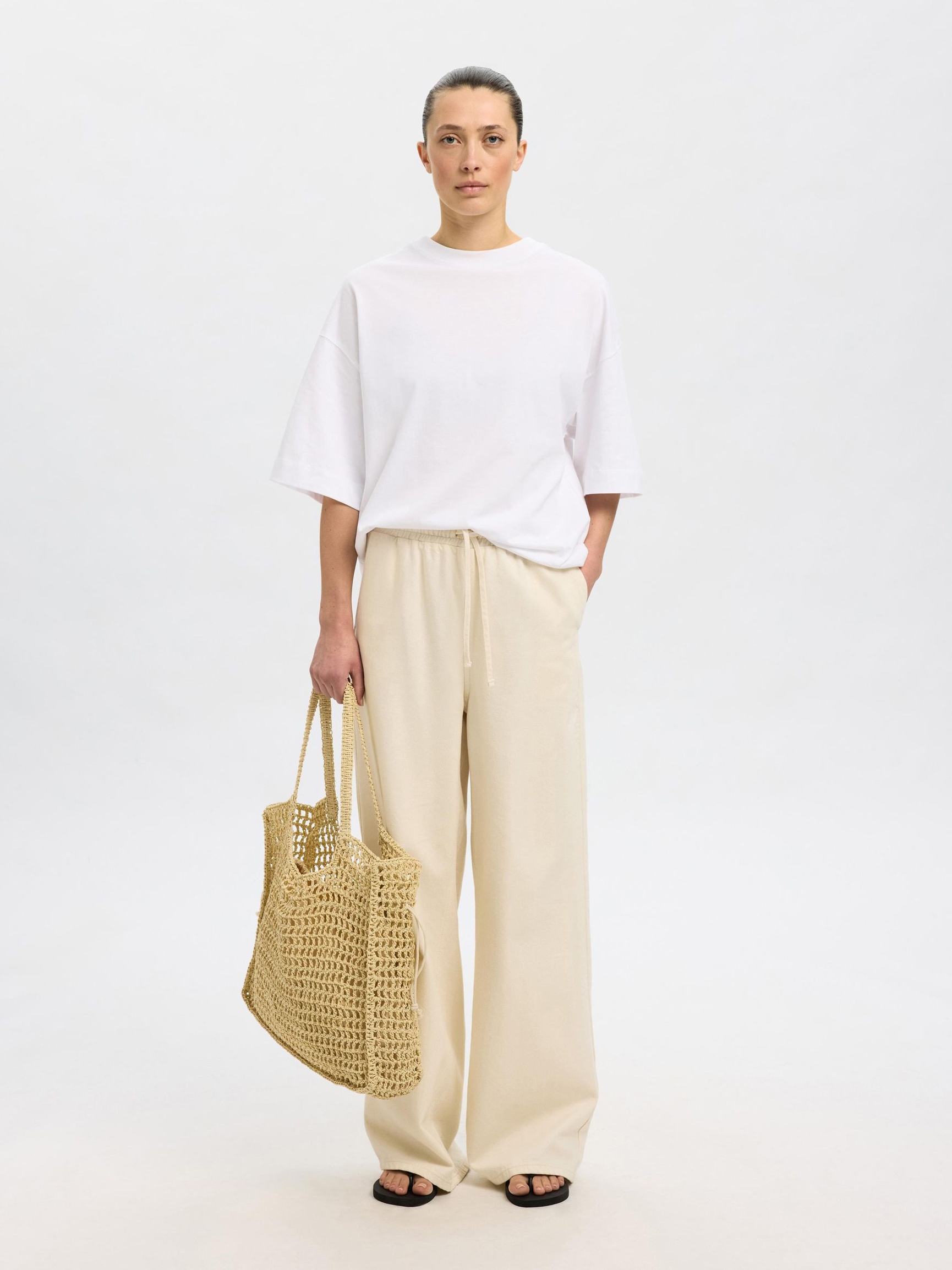 STRAW SHOPPER, Natural, highres
