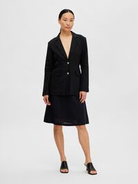 VISKOSEMIX RELAXED BLAZER, Black, highres