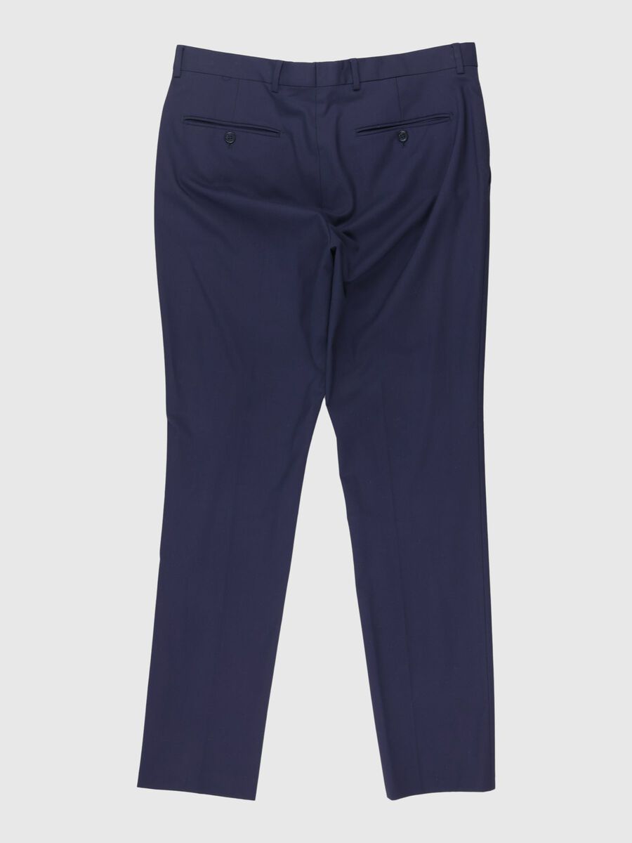 Selected SLIM FIT TROUSERS, Navy Blazer, highres - 80000348_NavyBlazer_002.jpg