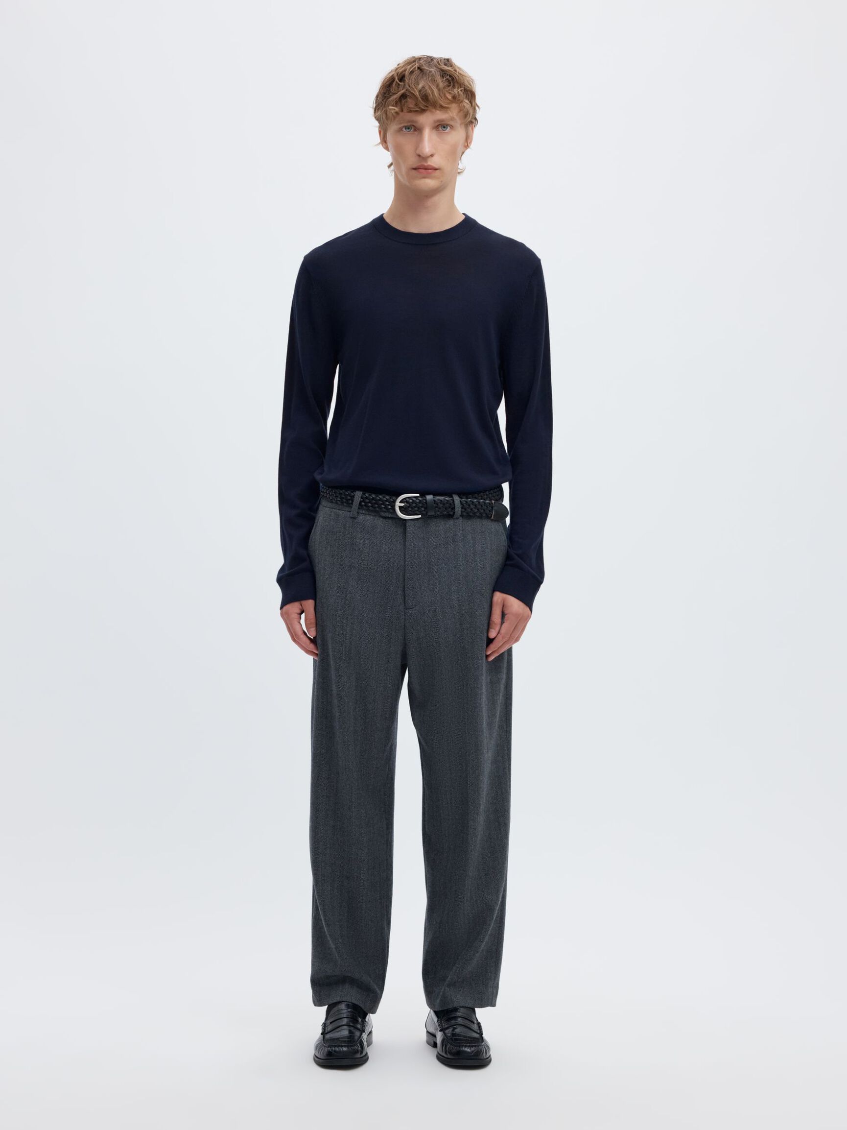 PULLOVER, Navy Blazer, highres