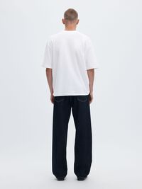 SURDIMENSIONNÉ À MANCHES COURTES T-SHIRT, Bright White, highres