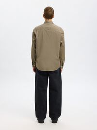 RELAXED FIT TWILL SHIRT, Vetiver, highres