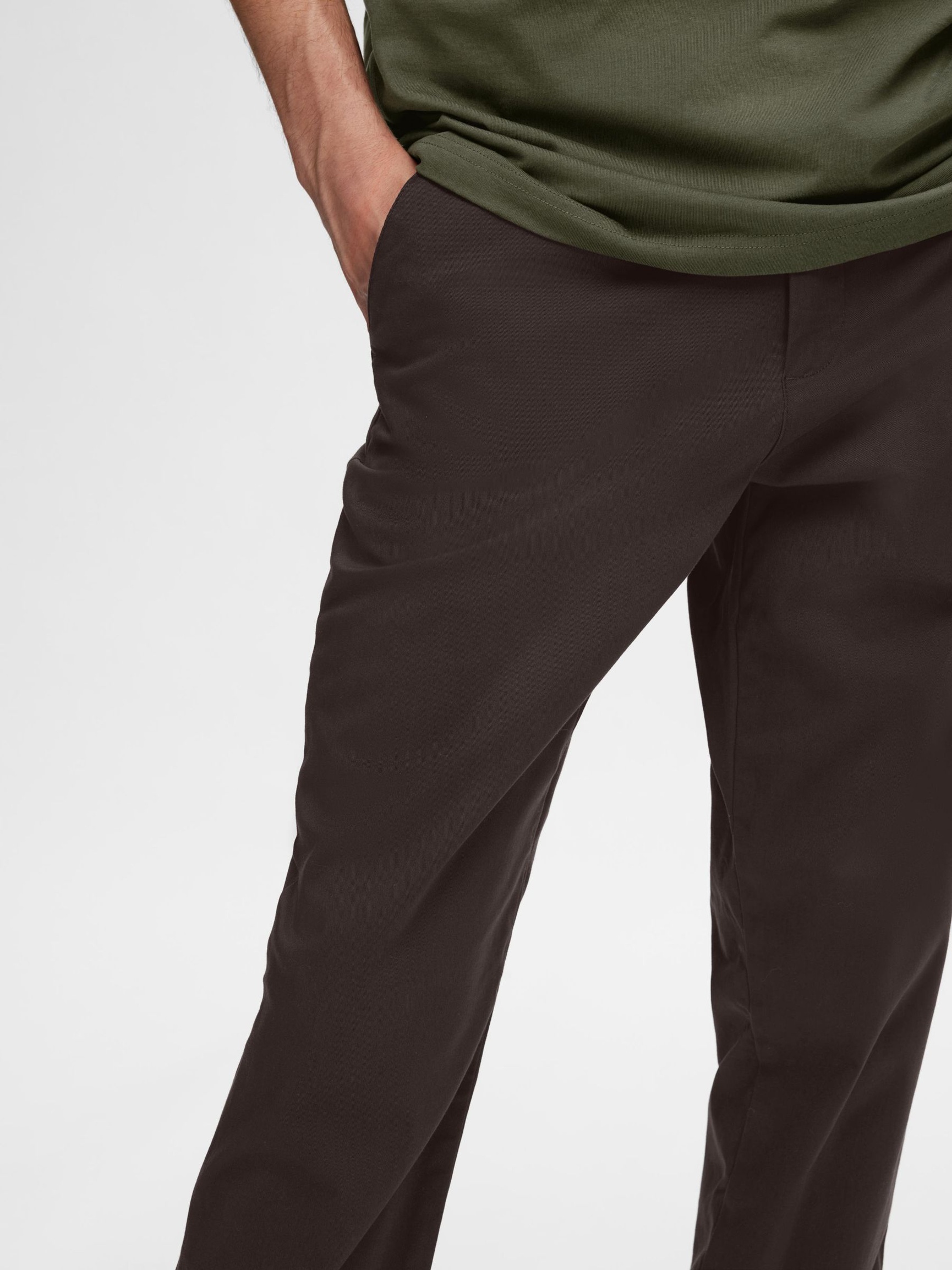 175 SLIM FIT FLEX CHINOS, Chocolate Torte, highres