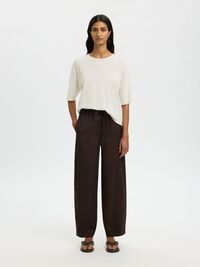 COTTON 2/4 SLEEVED BLOUSE, Snow White, highres