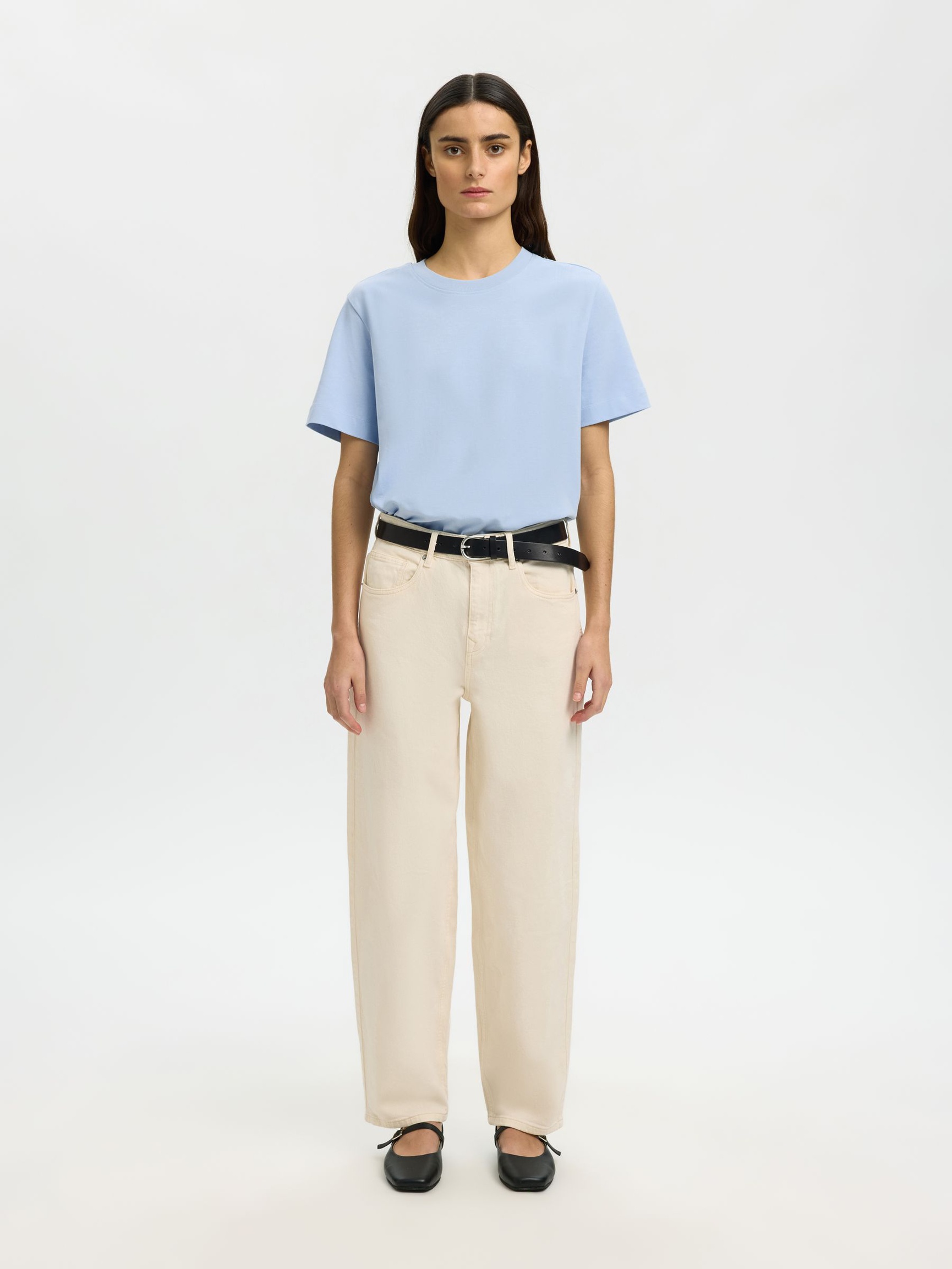BOXY T-SHIRT, Cashmere Blue, highres