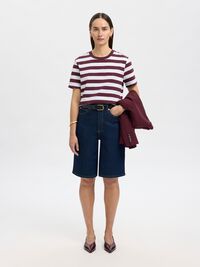 STRIPED BOXY FIT T-SHIRT, Fig, highres