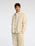 Selected HYBRID COTTON DENIM JACKET, Ecru, highres - 16096957_Ecru_003.jpg