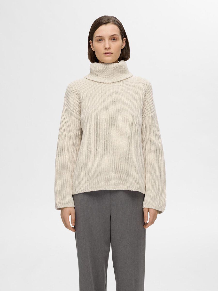Selected OVERSIZED CHUNKY KNITTED JUMPER, Birch, highres - 16091039_Birch_003.jpg