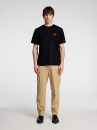 GEBORDUURD T-SHIRT, Black, highres