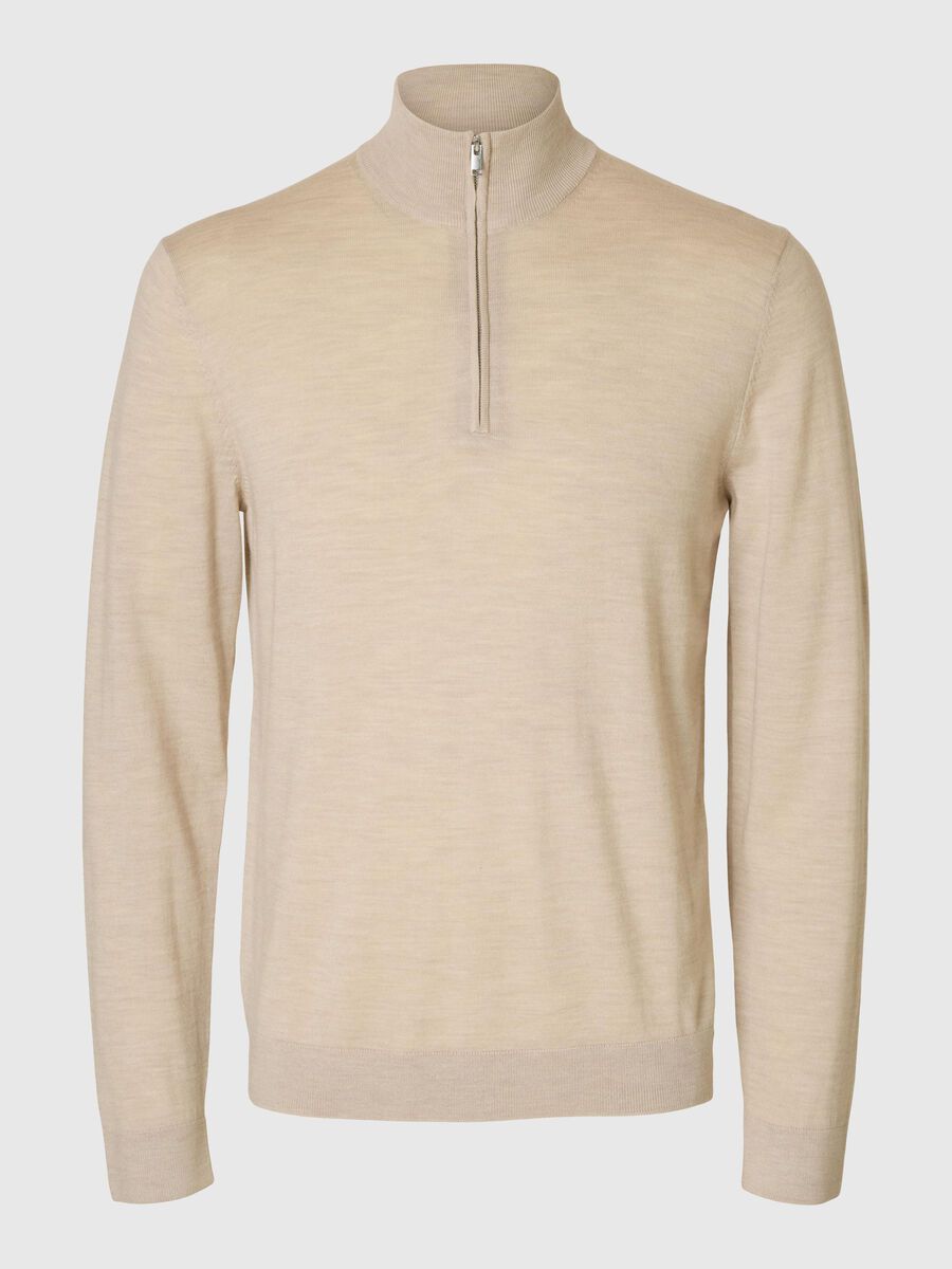 Selected 100% MERINOWOL TRUI MET RITS, Oatmeal, highres - 16094655_Oatmeal_1151276_001.jpg