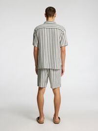 TEJIDO DE ALGODÓN CAMISA DE MANGA CORTA, Egret, highres