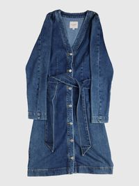 CEINTURE - ROBE EN JEAN, Dark Blue Denim, highres