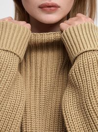 OVERSIZED JUMPER, Cornstalk, highres