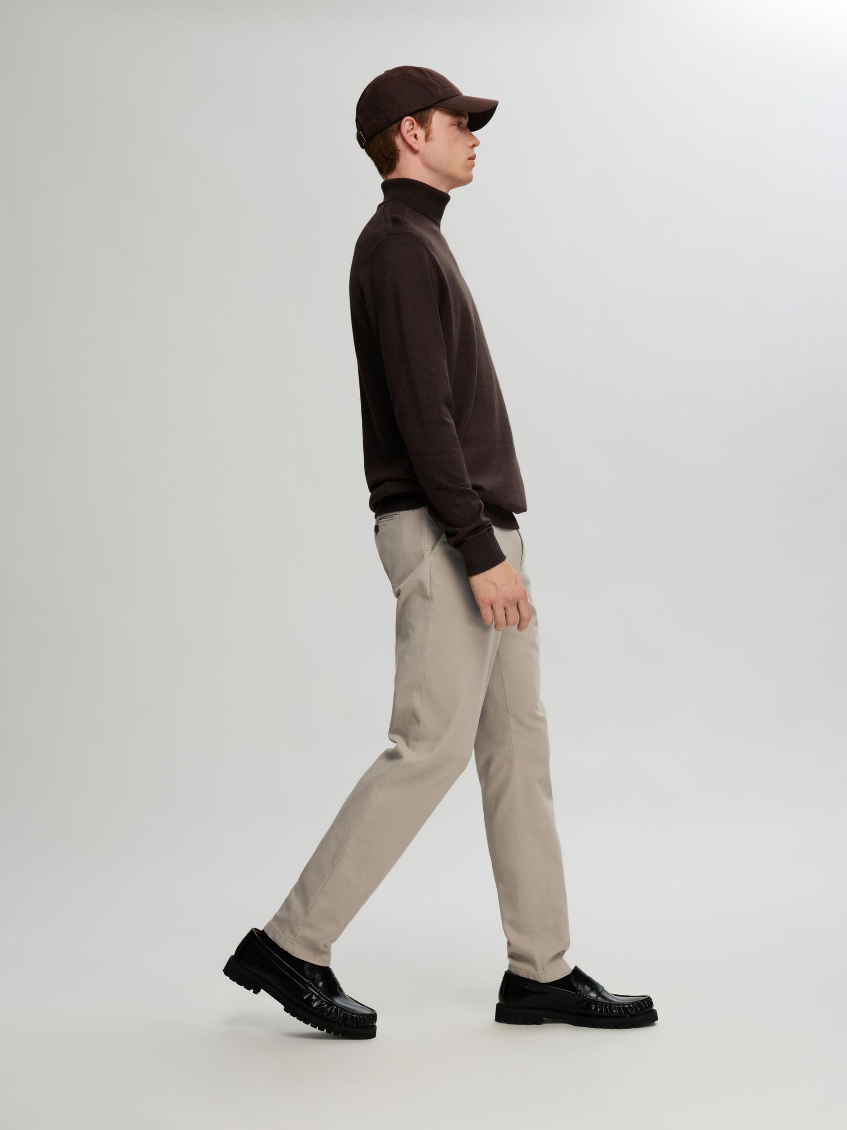175 SLIM FIT STRUCTURED CHINOS, Pure Cashmere, highres
