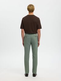 SLIM FIT ANZUGHOSE, Light Green Melange, highres