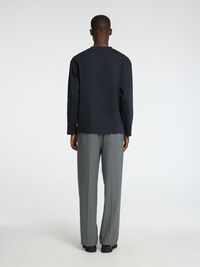 LOOSE FIT T-SHIRT MET LANGE MOUWEN, Sky Captain, highres