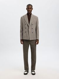 100% MERINO WOOL HALF-ZIP JUMPER, Demitasse, highres